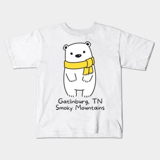 Gatlinburg, TN Smoky Mountains Bear Kids T-Shirt